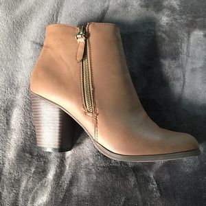Brown Ankle Booties - SO comfy